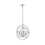 Living District Indoor Modern Home Decorative Bright Ceiling Wallace 4 Light Chrome Pendant