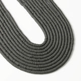 3600 pcs Gray Clay Beads for Bracelets Making, 10 Strands Flat Round Polymer Clay Disc 6mm Spacer Heishi Beads for Jewelry Makin