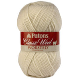 Worsted Classic Wool Yarn by Patons Solid Color Yarn for Knitting, Crochet, Weaving, Arts & Crafts Aran, Bulk 10 Pack