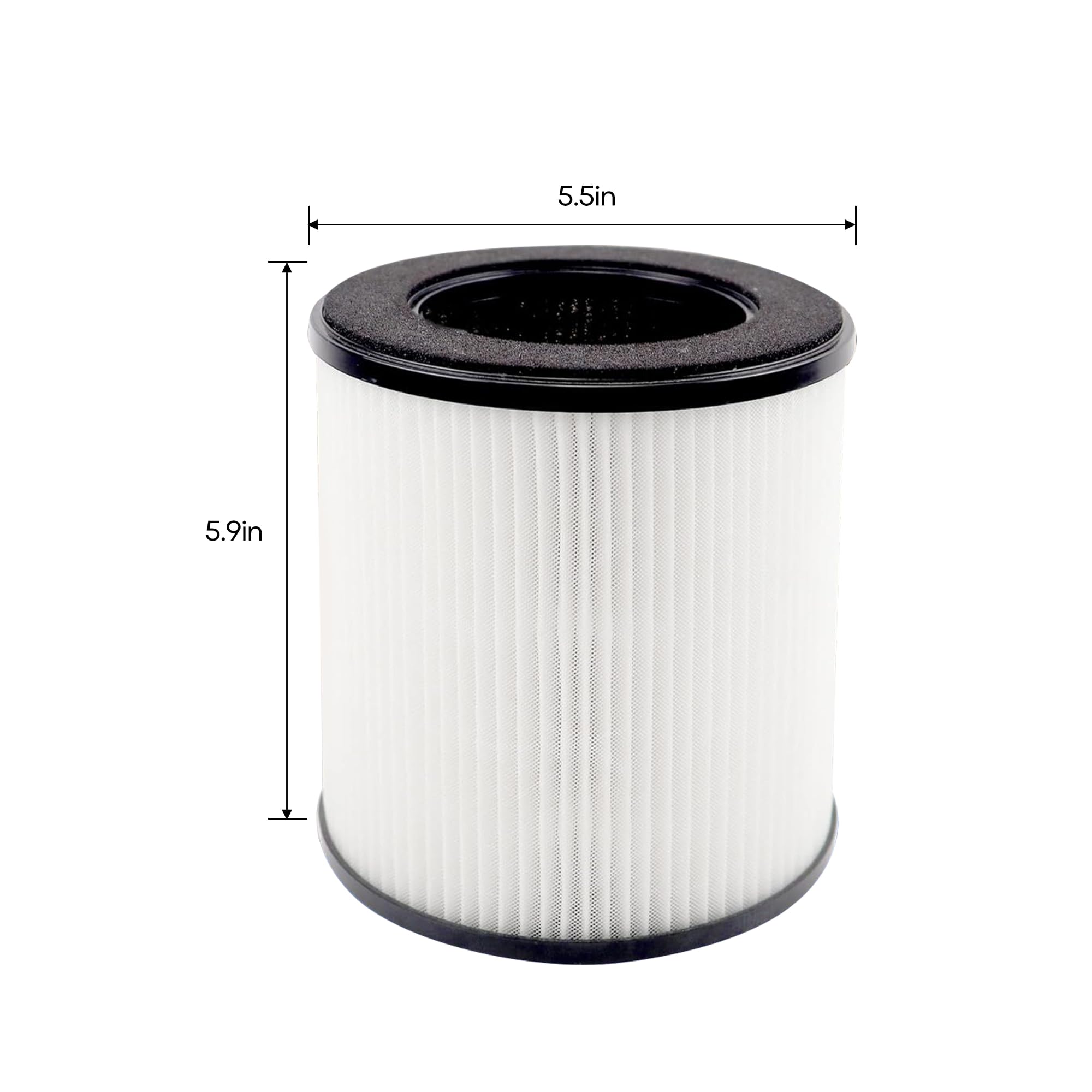 Aliddle B-D02L H13 True HEPA Filter Set, Compatible with Mooka and Koios B-D02L Purifier, 3-in-1 H13 True HEPA Replacement Filte
