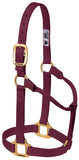 Weaver Leather Original Non Adjustable Halter (Burgandy, Avarage Horse/Yearling Draft)