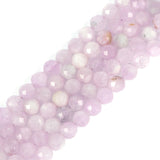 6mm Kunzite Faceted Gemstone Round Loose Beads Strand 15.5-16 DIY Jewelry Making