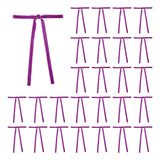 Meseey 30 Pcs Violet Velvet Christmas Bows 5 x 7 Inch Rustic Vintage Wedding Velvet Ribbon Gift Bows for Tree Wreath Garland Hom