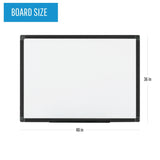 Maya Melamine Black Framed Dry-Erase Board