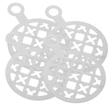 TEHAUX 4pcs Coffee Stencils for Latte Art Reusable Moulds for Coffee Decoration for Cappuccino Cake and Dessert