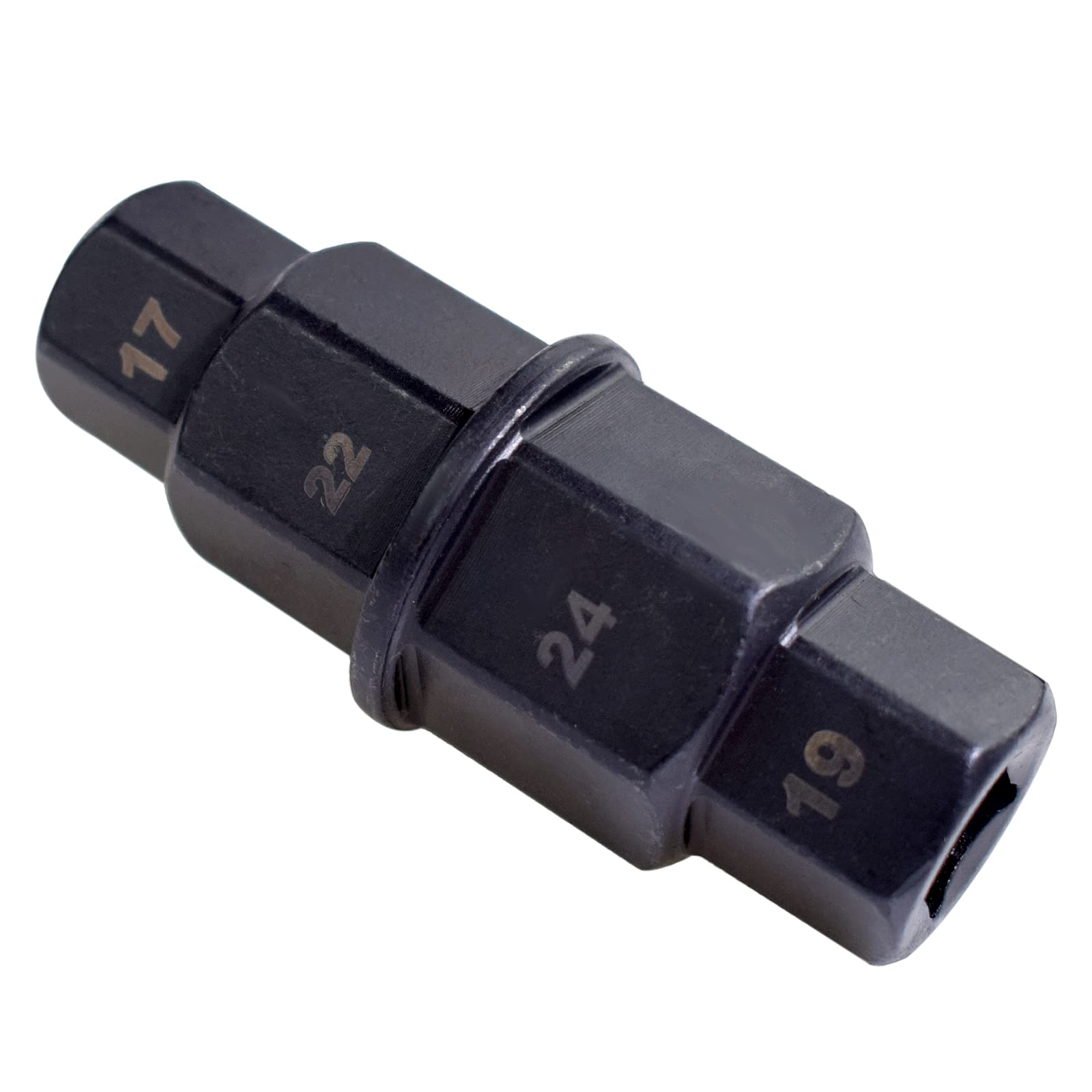 Alltooetools Motorcycle Front Rear Wheel Axle Hex Spindle Driver Socket Tool 17/19/22/24mm