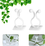 Newvent 30Pcs Plant Wall Climbing Fixing Clips | Plant Support Garden Clip | Reusable Plastic Plant Support Clips | Self Adhesiv