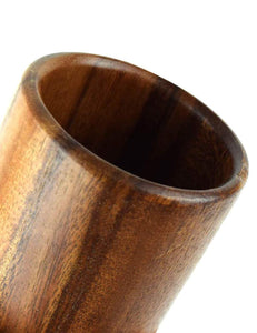 UPIT Wooden Kitchen Countertop Tool Utensil Holder Crock for Spoons Spatula Straw Cutlery Accessories Utinsels Storage, 4 x 6