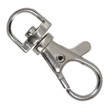 50 Pack Premium Metal Lobster Claw Clasp Hook Craft Findings 1.5 Inch Clip with Trigger Snap and Round Eye Swivel D Ring by 