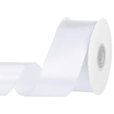 White Ribbon 1-1/2 inch 30 Yards White Satin Ribbon for Flower Bouquet Bow Making Gift Wrapping Wedding Party Christmas Decorati