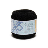 Crystal [100grs] - Monarca - Fine Mexican Crochet Thread Yarn for Clothing and Crafts - Color 004- Black 047