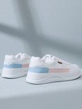 Shoetopia White Sneakers,White,6,B0BYSNRT5J