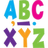 Teacher Created Resources Multi Bright Stitch 7 Fun Font Letters, 120 Pieces Per Pack, 3 Packs