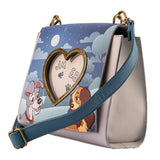 Loungefly X Lady And The Tramp Heart Paw Prints Crossbody Purse