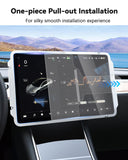 SUMK for Tesla Model Y Screen Protector Accessories 2024, 15 inches Glossy Tempered Glass Touch Screen Protector for Tesla Model
