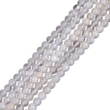 Gem-Inside 4MM Natural Stone Blue Rainbow Moonstone Gemstone Round Loose Beads for Jewelry Making 15