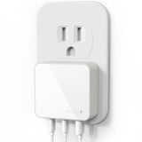 Nekmit 100W Flat USB C Charger Block, 3-Port GaN Fast Wall Charger(2*USB-C & 1*USB-A), USB C Wall Plug for iPhone 17/16 Series, 