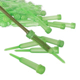 Royal Imports Floral Water Tubes with Caps - 4.5 Green Plastic Flower Vials for Single Stem Roses, Buds, Bouquets - Standard Sty