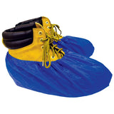 ShuBee Waterproof Shoe Covers SlipResistant Disposable for Construction, Indoor Carpet Floor Protection Dark Blue (40 Pair)