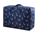 House Of Quirk Extra Large Oversized Handy Storage Bag Laundry Bags Quilt Beddings Blanket 105 Litre Blue Flamimgo, Oxford Fab