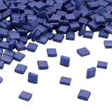 Crafans 200Pcs Rectangle Glass Seed Beads Tila Beads Baking Paint 2 Hole Glass Beads Rectangle Spacer Beads for Jewelry Making(D