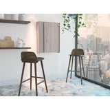 Tuhome Vatta Wall Foldable Table, Multiple Shelves, Extending Table