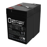Mighty Max Battery 6v 4.5ah Battery Replaces Power Wheels Harley Rocker - p5065 (2 Pack)