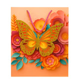 3D Butterfly Gift Bag with Rope Handle | Paper Carry Bag for Birthday, Wedding, Anniversary & Party Gifts (peachorange, Small s