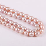 Natural Pearl Freshwater Cultured Pearl Beads for Jewelry Making Oval Beads Punch Loose Beads Handmake DIY for Jewelry Making DI