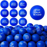SHQDD 54PCS Motivational Stress Balls for Adults and Kids - Stress Balls Bulk Soft Sponge Squeeze Toys with Inspirational Quotes