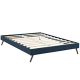 CasaFoyer Loryn Platform Bed | Solid Wood Frame | Polyester Upholstery | Wooden Slat Support System | No Box Spring Needed | Memory Foam Compatible | Stylish Headboard Options | Ideal for Modern Bedrooms