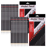 Corslet Pack Of 2 Drawing Kit 12Pc Drawing Pencils Set Sketch Pencil Set Sketching Kit Graphite Pencil For Drawing Sketching & S