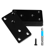 Anterrific 8 Pcs Mending Plate, 3.15 x 1.57 inch Stainless Steel Flat Plates with Holes, Straight Metal Mounting Braces Brackets