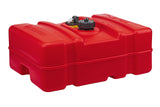 Scepter 08669 Rectangular 12 Gallon Low Profile Marine Fuel Tank For Outboard Engine Boats, 24.5 X 18 X 11.5, Red