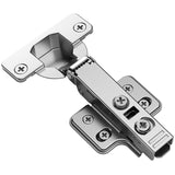 Kimdot 2 Pieces Frameless Soft Close Kitchen Cabinet Hinge 3D Adjustable, Clip-On Self-Closing European Hinges 35mm Cup 105 Degr