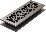 Decor Grates SPH412-NKL Floor Register, 4x12, Brushed Nickel Finish