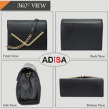 Adisa Women'S Sling Bag (Black),black,,B074KRPMXJ