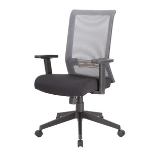 Boss Office Products Boss Office Mesh Task Chair, Grey/Black