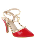 Shoetopia Girls Valentino Red Heeled Sandal - 3 Uk (Girls-Valentino-Red),Red,3,B0CQK6NF84