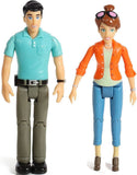 Beverly Hills Doll Collection TM Sweet Li'l Family Dollhouse People Set of 2 Action Figures Set Mom and Dad, Doll House Accessor