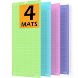 Xinart Cutting Mat for Cricut Maker 3/Maker/Explore 3/Air 2/Air/One 12x24 Inch 4 Mats Sticky Quilting Cutting Mats Compatible wi