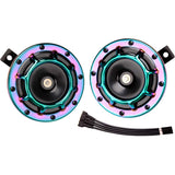 FARBIN 12V Loud Car Horns High Tone/Low Tone Train Horn for Truck Car Motorcycle (colour)