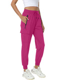 Women's Joggers with Pockets Lightweight - Water Resistant Quick Dry Cargo Athletic Pants for Hiking Running Camping Travel (Tom