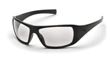 Pyramex SafetySB5610D Goliath Safety Eyewear, Black Frame, Clear Lens