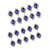 ATORSE Rhinestone Flat Back Beads Button Crafts Navy Blue