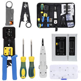 SILIVN Rj45 Crimping Tool Network Tool Kit for Cat5 Cat5e Cat6, 8 in 1 Portable Ethernet Cable Crimper Kit, Ethernet Tool Kit RJ