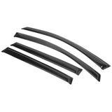 Window Visor Compatible with 2009-2017 Chevrolet Traverse, Slim Style Acrylic Smoke Tinted 4PCS Sun Rain Shade Guard Wind Vent A