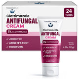 TenderGentle Clotrimazole Antifungal Cream for Skin - 4 oz. Tube, Case of 24 - Clotrimazole Cream for Jock Itch, Athletes Foot T