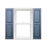 Homeside Raised Panel Vinyl Shutters (1 Pair)- 12 x 71-Blue