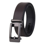 Loopa Belt For Men Genuine Leather Reversible Belt For Men Auto Lock Slide Buckle, Brown & Black Color Belt (Brown, 28)